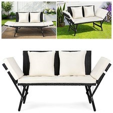 Gartenbank sitzbank polyrattan - gartenbank,