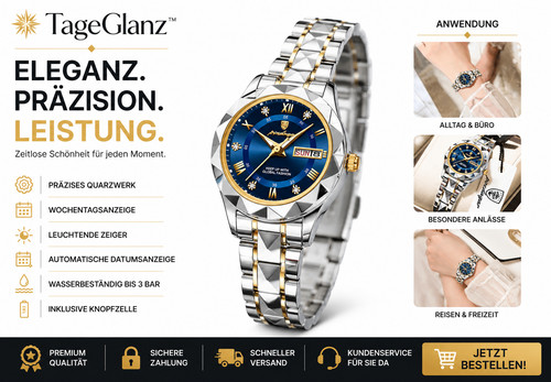 Armbanduhr damen edelstahl - armbanduhr,