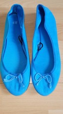 Ballerinas Blau Gr 39 6 H&M