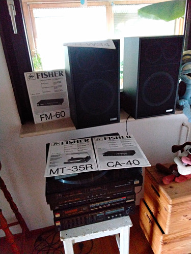 Fisher hifi system schwarz - hifi-system, mit