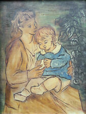 Gemälde: Mutter & Kind Frau
