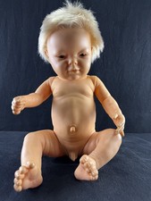 wunderschöne, männliche Puppe von Berjusa aus Silikon mit blaue Augen ca. 50 cm