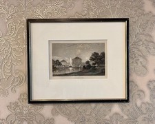 Gerahmter Original Stahlstich von J. Poppel 1870 „Nymphenburg“ Schloß in München