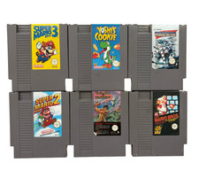 Nintendo NES Spiele Auswahl Mario Super Mario Bros Yoshi Wizards Probotector