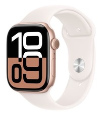 Apple Watch S10 46mm Roségold Sportarmband S/M MWWT3QF/A OVP