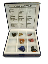 Edelstein Sammlung Schmucksteine Set 7-teilig kleine Steine Bunt in Box