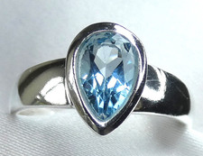 💎 Blautopas Ring 925 Silber