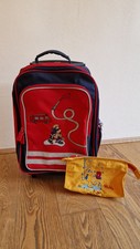 Trolley Kinder Sigikid Feuerwehr + Kulturbeutel Rollkoffer Kindertrolley Koffer