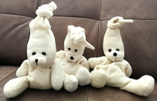 3 große "Wenatex Sleepy", Gesamtlänge mit Zipfel ca. 42 cm - ohne Halstücher -