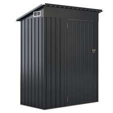 Geräteschuppen Gerätehaus Gartenhaus 1,5 m³ Metall mit Pultdach & Tür