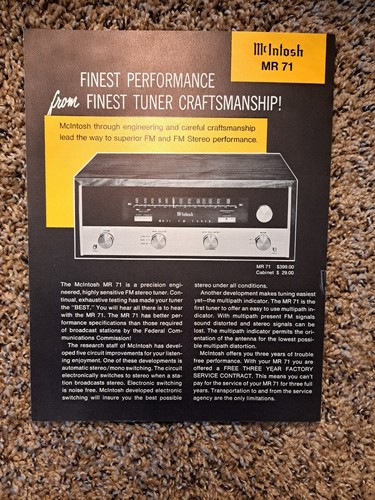 Mcintosh tuner original - mr-71,