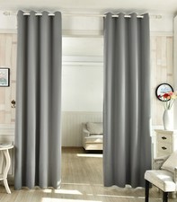 WOLTU 1x Vorhang Gardine Blickdicht Verdunklung mit Ösen Verdunklungsvorhänge