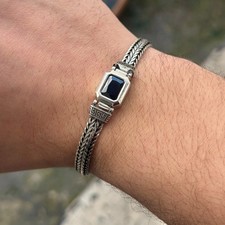 Massiv Silber Herren Schwarz