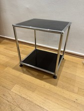 USM Haller Beistelltisch Tisch Druckertisch RAL 9011 Graphitschwarz 40 X 38 X 45