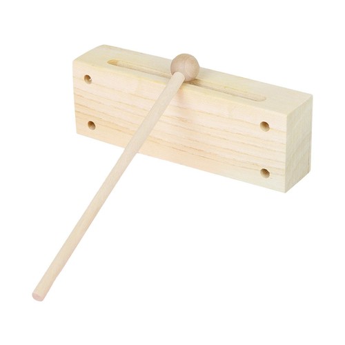 Holz percussion block mit - holz-percussion-block,