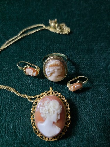 Camee schmuckset 750 - schmuckset, gold