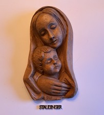 Holzbild Heiligenbild Madonna
