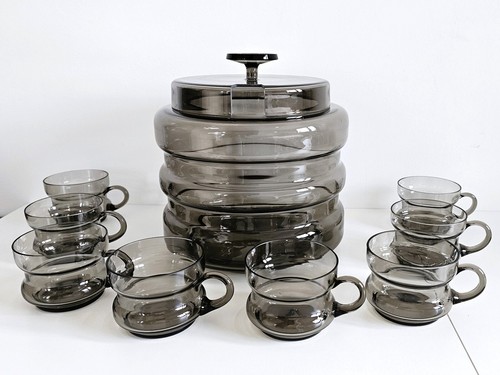 Bowle service rauchglas glas - service,