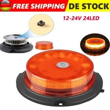 24LED Rundumleuchte 12V/24V Volt Magnet Warnleuchte Blinklicht Traktor Anhänger