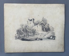 Bau, alte Zeichnung