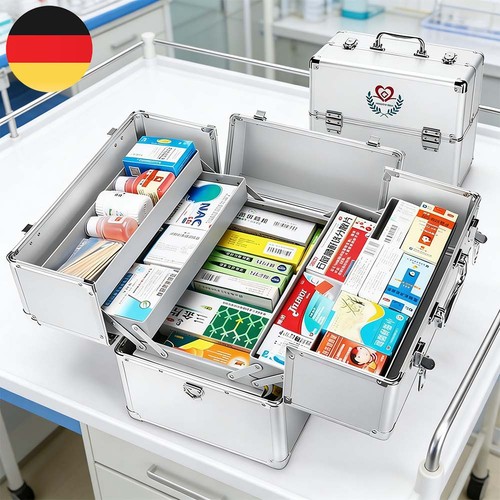 Erste hilfe koffer - koffer, aluminium