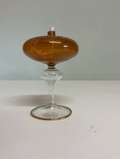 öllampe glas orange - glas, 12cm