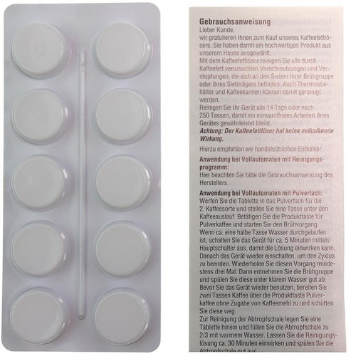 10x reinigungstabletten 18mm - 10x,