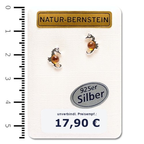 Natur bernstein ohrringe - natur,