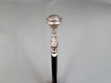 Extralanger  Holz  Gehstock Wanderstock Spazierstock Fritz  Stock silbern 100 cm