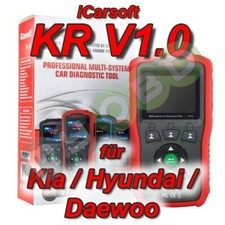 iCarsoft KR v1 Diagnose für Kia Hyundai Daewoo ABS Airbag Motor Getriebe etc...