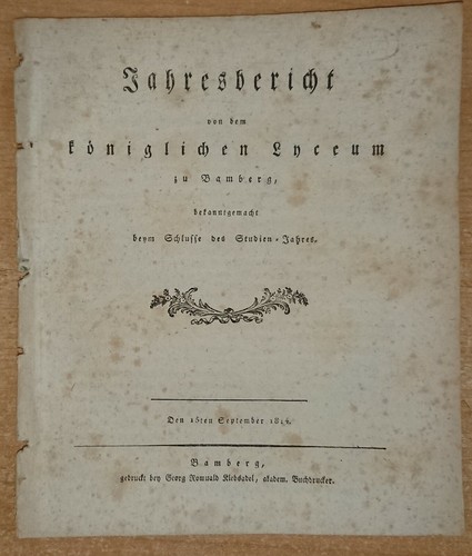 Königliches lyceum bamberg - zu,
