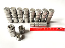 2) 10 alte stabile Wehrmacht Benzinfeuerzeuge aus Alu ohne Reibräder H=5,8cm