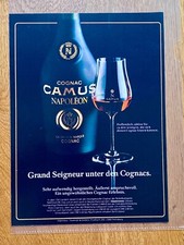 Cognac Camus Napoléon Grand Seigneur Original 1980 Vintage Advert Werbung