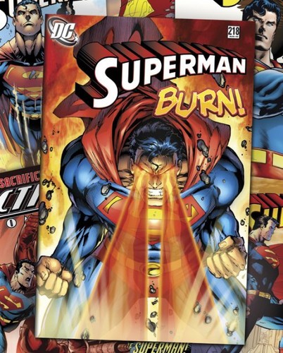 Poster superman burn comic - poster,