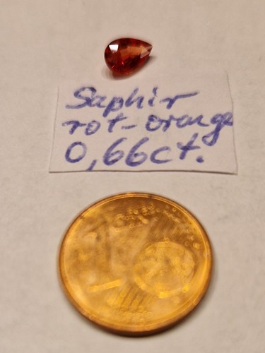 Echten padparadscha saphir - echten, padparadscha-saphir