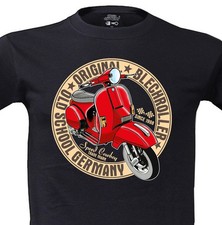 T-Shirt mit Scooter Print PX Vespa Roller Lusso  Motorroller Blechroller Mod