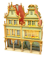 Vollmer 3743 Doppelhaus Haus am Markt ca. 10,5 x 8,6 x 13 cm - H0 HO 1.87