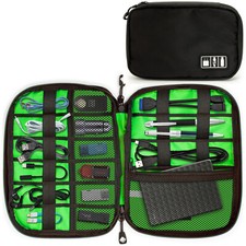 Schwarz Kabel Organizer Tasche