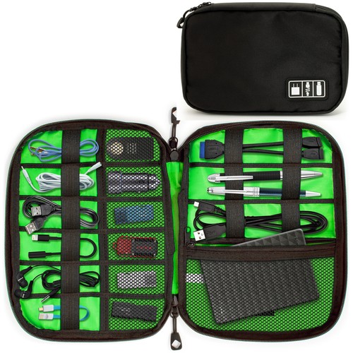 Schwarz kabel organizer tasche - schwarz,