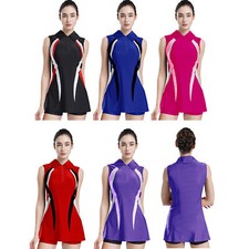 DE Damen Golfkleid Kurz Ärmellos Tennis Kleid Sportkleid Kurz Trainingskleid