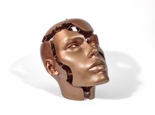 ►►► KOPF SKULPTUR ►►► KUNST OBJEKT ►►► SELTENE GIESSTECHNIK ►►► UNIKAT ►►►BERLIN