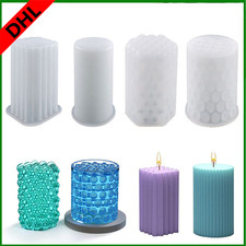 4er Set 3D Silikonform Kerzenform DIY Kerzengießen Seifen Form Kerzen Gießform.