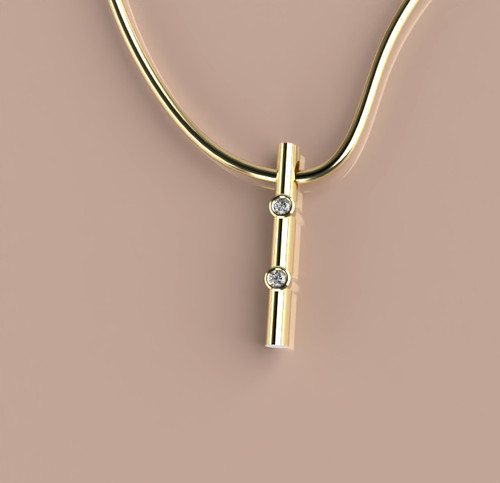 585er gelbgold anhänger mit - gelbgold,