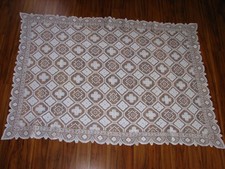 Spitzendecke Tischdecke weiß