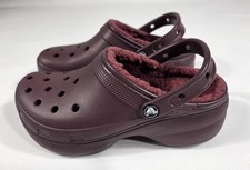 Crocs Classic Platform Lined Damen Clog Schuhe Größen 34-35 bis 42-43