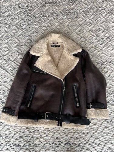 Zara bikerjacke kunstleder - bikerjacke,