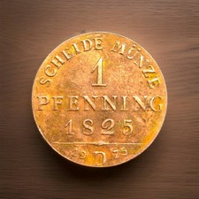 Preußen 1 Pfenning 1825 D -