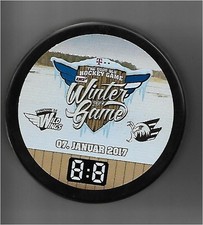Eishockey Puck WINTERGAME 2017 SERC WILD WINGS VS   ADLER MANNHEIM   DEL NHL