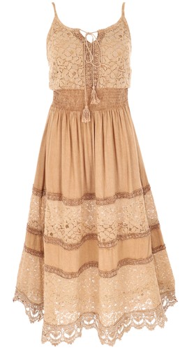 Besticktes boho sommerkleid - besticktes,