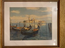 Aquarell Arno Lemke  Venedig  signiert 35 X  45 cm